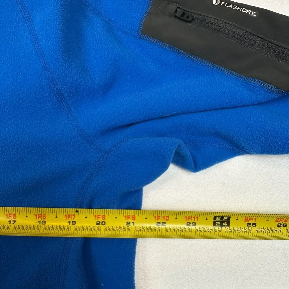 The North Face Flashdry Sweater 1/4 Zip‎ Fleece Pullover Sweatshirt Blue